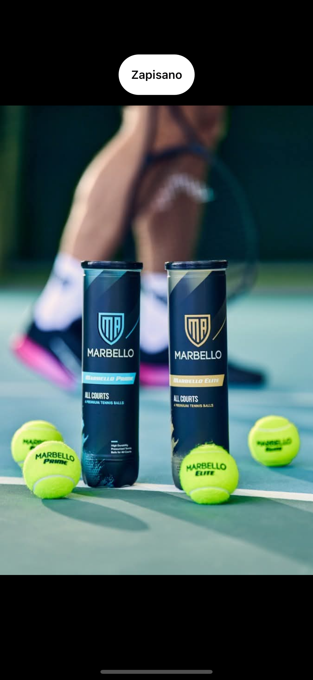 Piłki tenisowe Marbello Prime (karton 18x4) 72 piłki