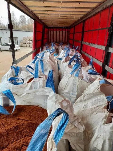 Mączka ceglana 0 – 2 mm BIG BAG 1 TONA 10 % glinki